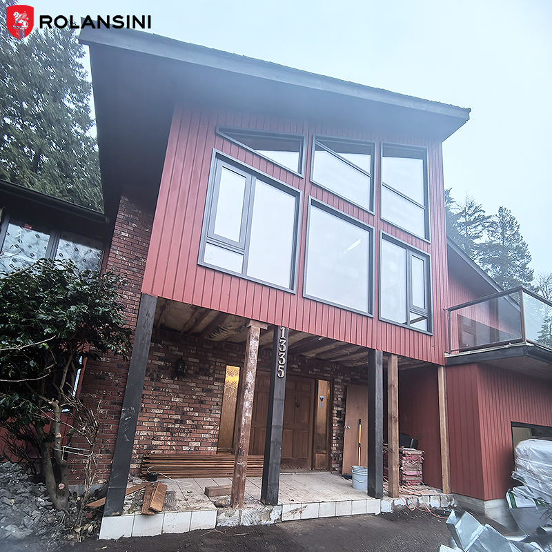 Canada Villa Projects Customized Doors and Windows On-time Delivery Double Glazed Aluminum Alloy Sliding Windows Fixed Windows