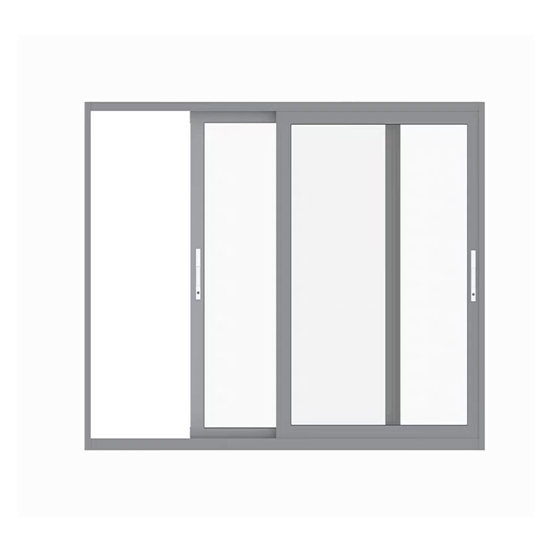 2025 Modern Double-Layer Tempered Glass Sliding Window Windproof Mosquito-Proof Aluminum Alloy Horizontal for Living Room