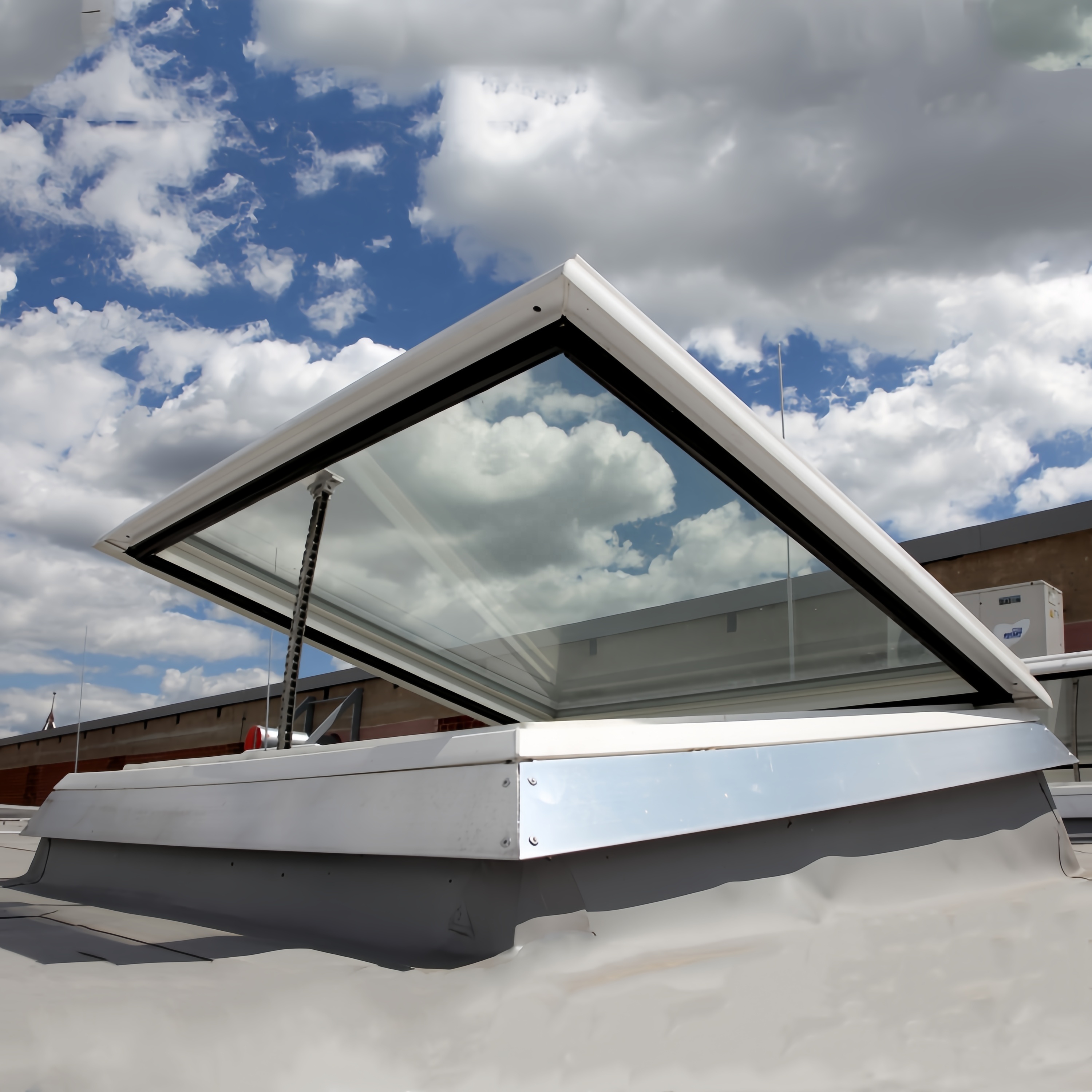Customized House Roof Electric Waterproof for Skylight Tempered Glass Adjustable Smart Remote Control Motorized Skylight Window