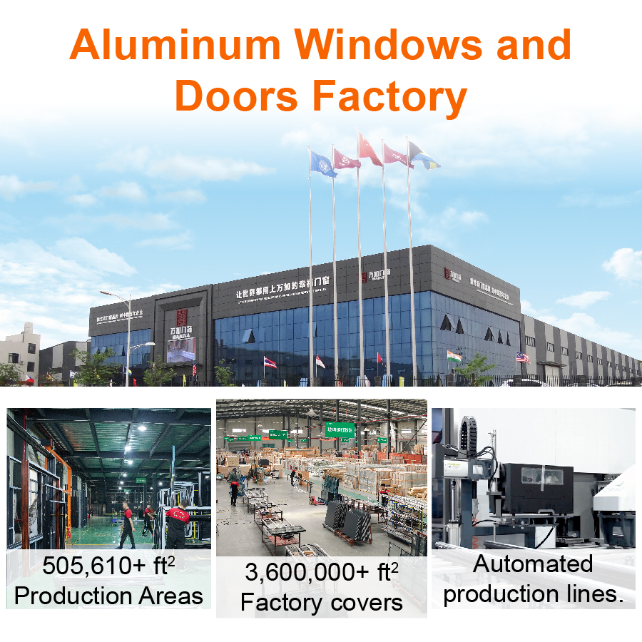 Luxury Residential Home Soundproof Panoramic Window View Fixed Window Double Glass Fixed Picture Aluminum Window