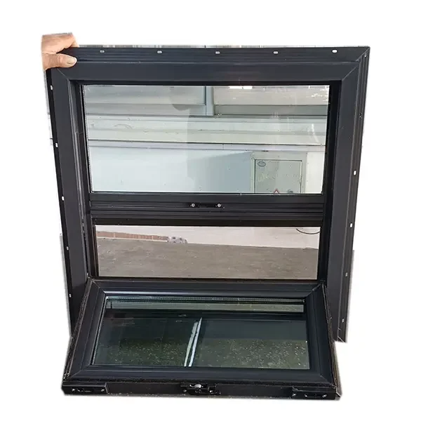 American Resistant Nfrc Insulation Approved Vinyl Double Hung Customized Size PVC UPVC Sliding Windows