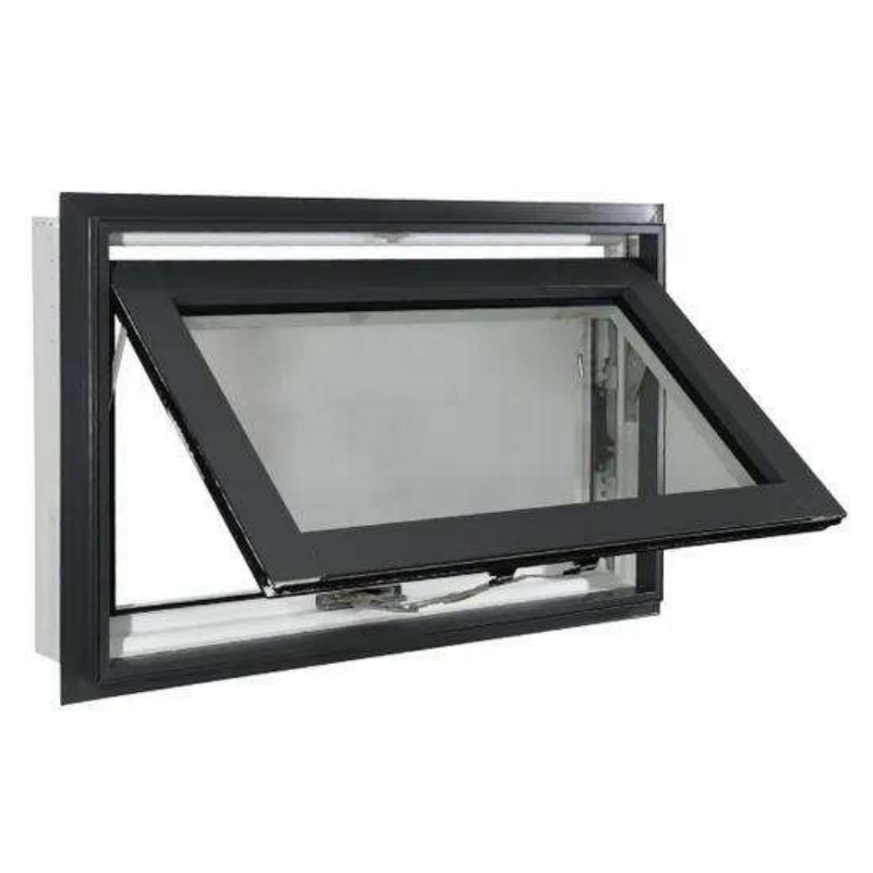 Custom Sized Awning Window Made From Electrostatic Sprayed Aluminium Profile for Modern Villas.