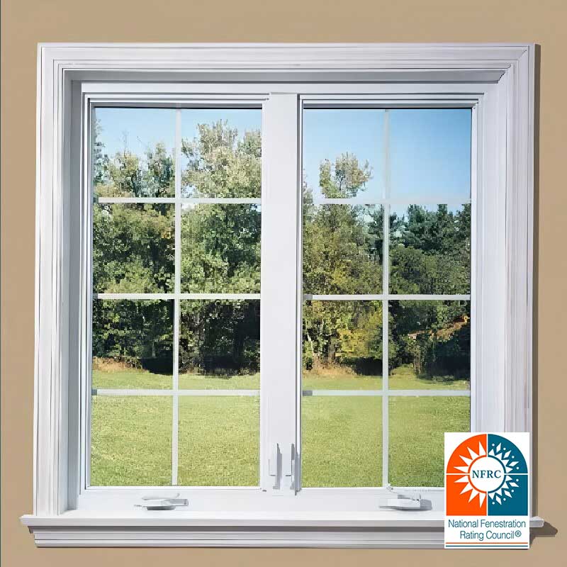 Sliding Vinyl windows Soundproof High Security For Basement House Strong Frame PVC UPVC Window For House
