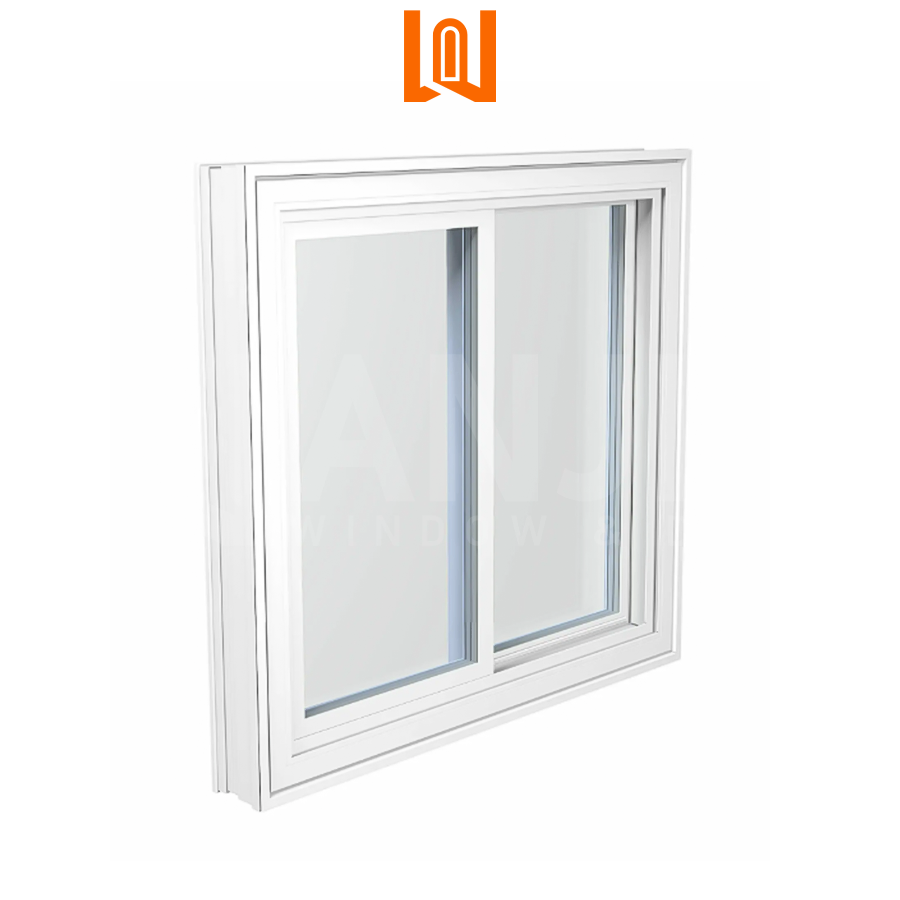 Wanjia Latest Sliding Window Design Vinyl Glass UPVC Sliding Window