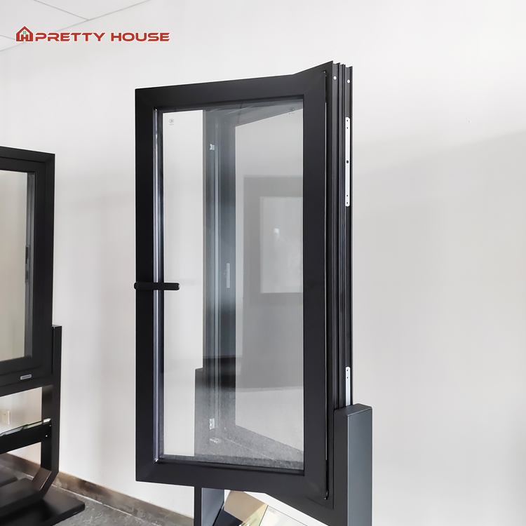 Aluminum Wind-Proof Earthquake-Resistant Tempered Double Glass Casement Window