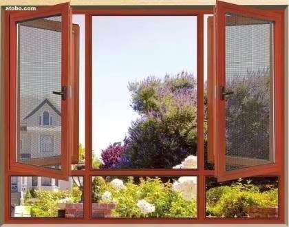 Modern Design Aluminum Alloy Double Glazed Thermal Break Swing Casement Windows with Soundproof Function for Bedroom Use