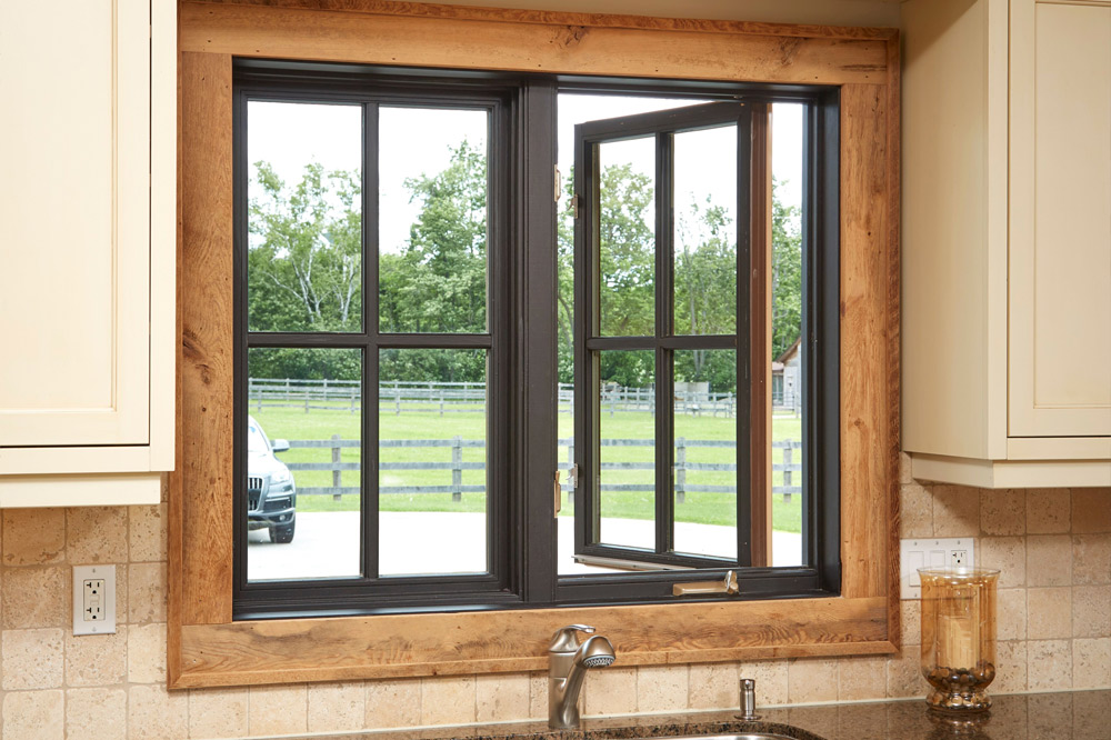 Customized Modern Design Aluminium Casement Window Thermal Break Stormproof Soundproof Swing Storm Windows Adjustable Impact