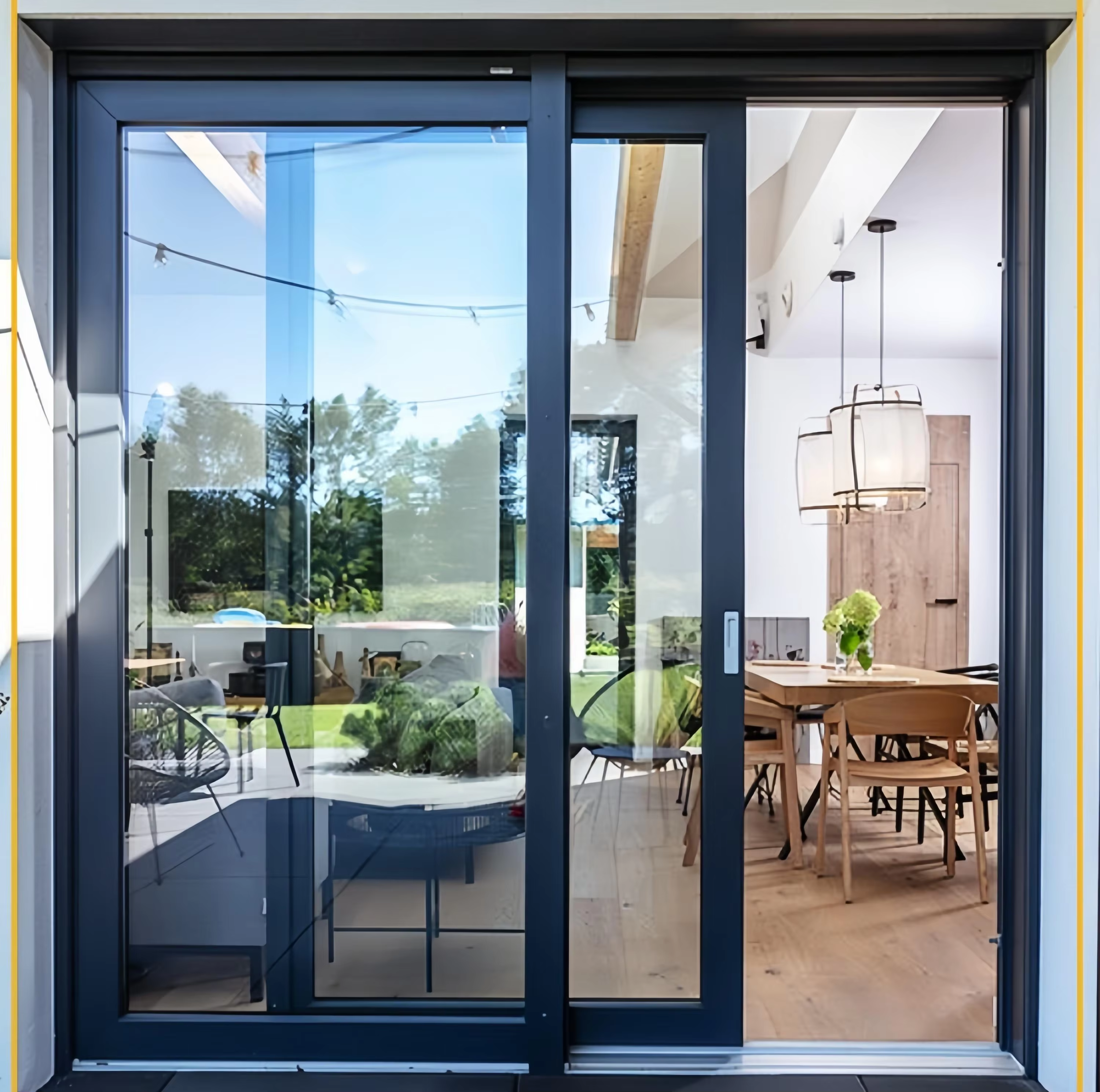 Electric Aluminum Windows Motorized Operation Smart Control for Luxury Villa and Commercial Spaces