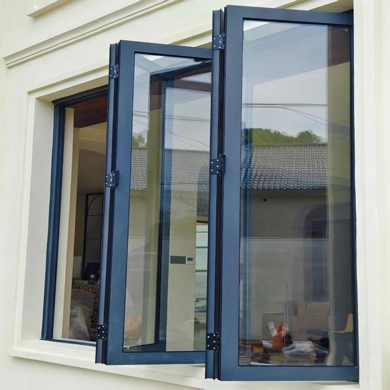 WFkimberly Custom-Made Modern Sliding Double-Glazed Tilt Turn Casement Window Soundproof Hurricane-Resistant with Open Style