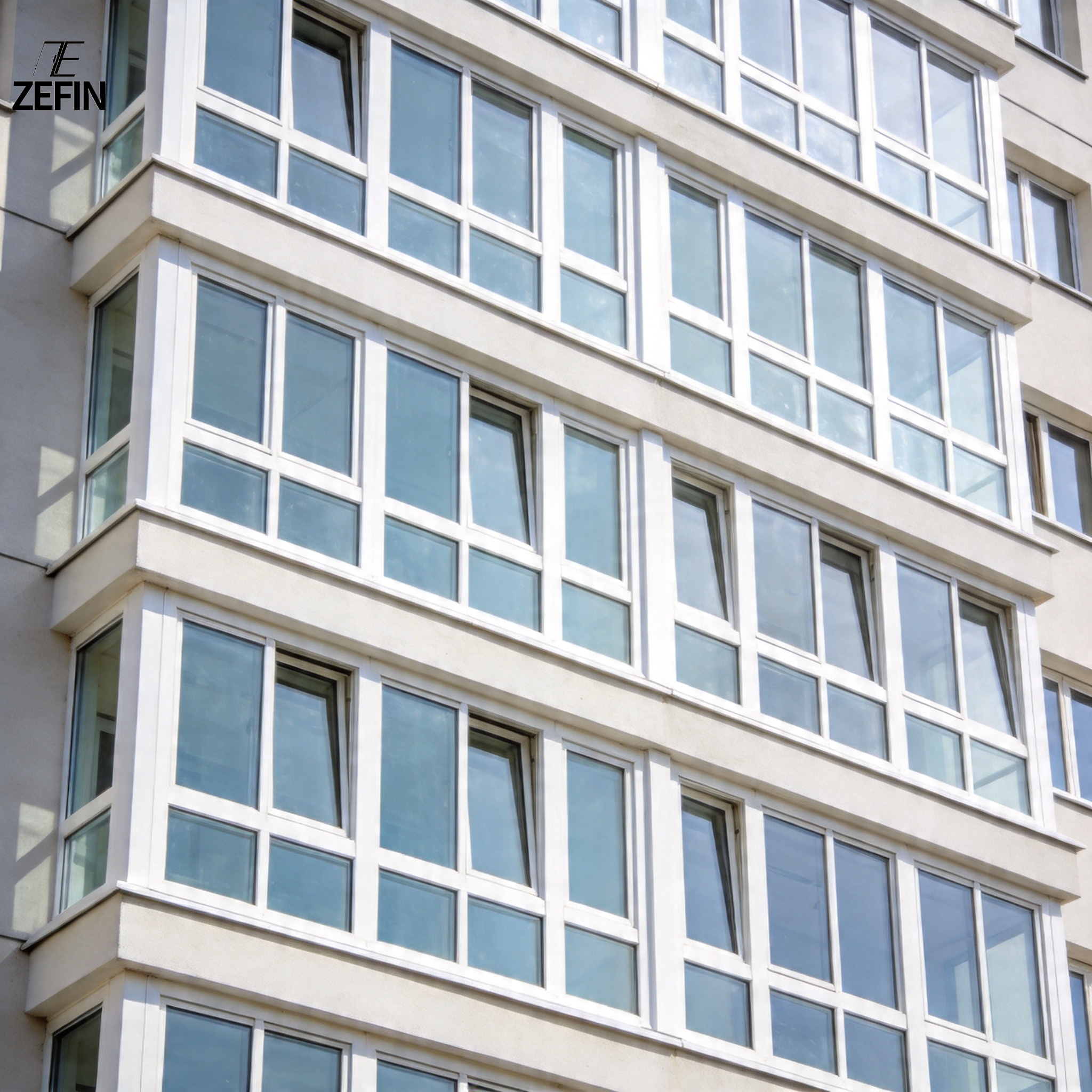 Customizable Soundproof UPVC System Window with Double Glazed Soundproof Window and Heat Insulation Modern Design