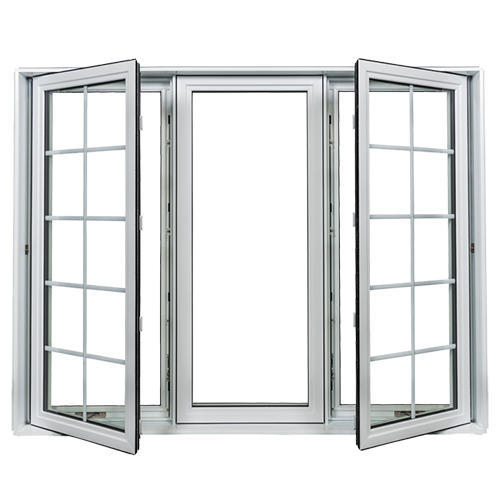 WANJIA French Soundproof Pvc Window Customised Plastic Modern Plastic Windows Villa Windproof Upvc Window