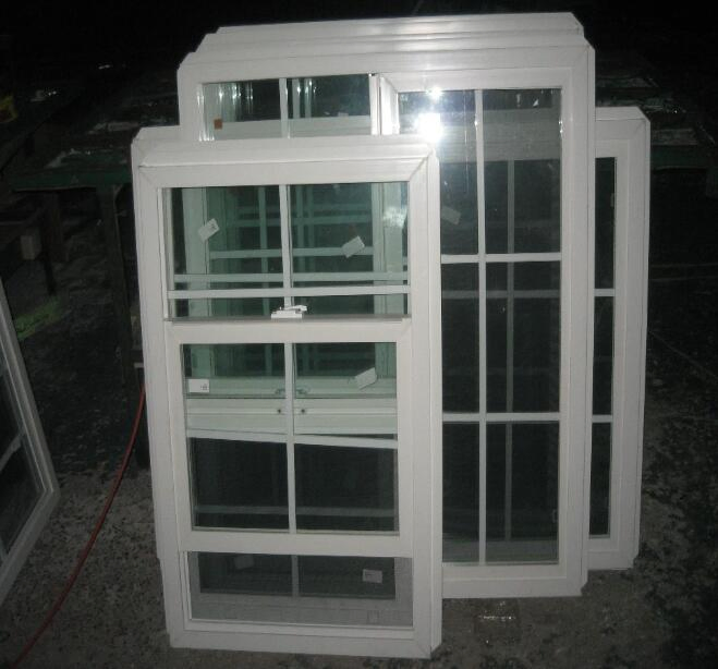 Wholesale Factory Customized American Standards Soundproof Heat Insulated PVC Single Hung Tilt Window Vinyl Window