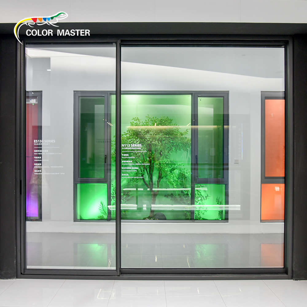 Modern Aluminum Horizontal Sliding Panoramic Window System Double Glazed for Commercial Office Villa Kitchen Living Room