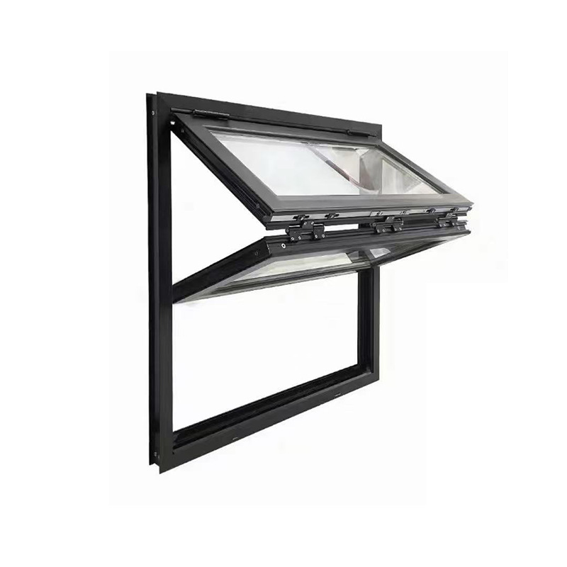Postmodern Vertical Folding Soundproof Aluminum Alloy Window Cafe Milk Tea Shop Restaurant Heavy-duty Folding Window