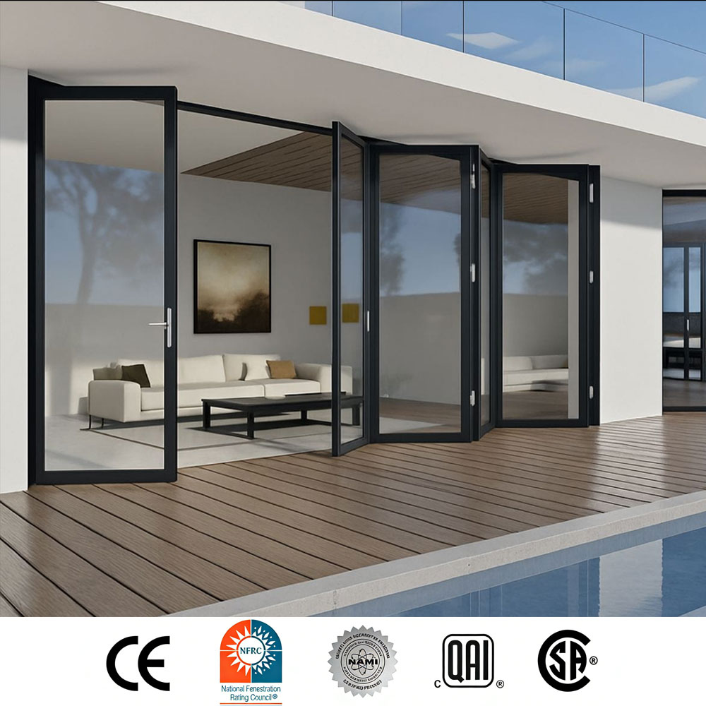 Wholesale Customization Open Sliding Window Aluminum Alloy Material Folding Casement Windows and Doors