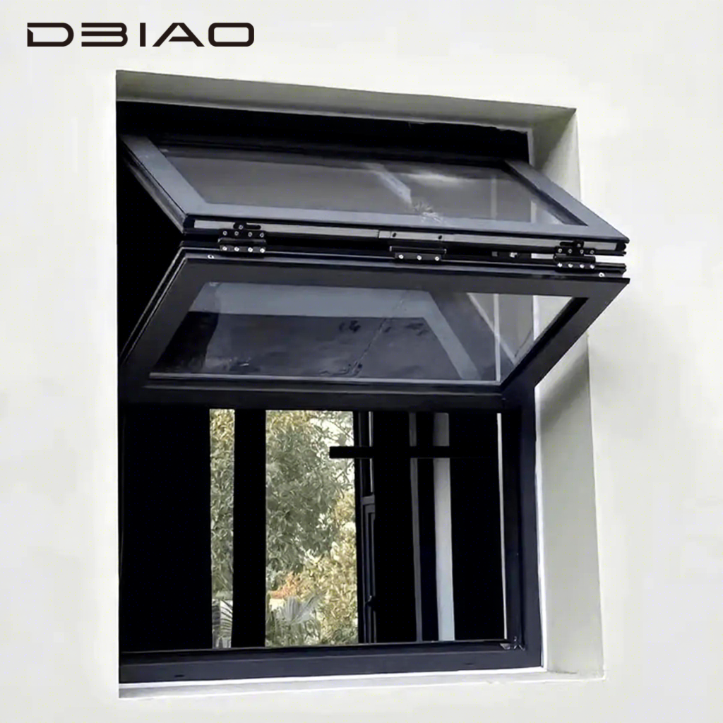 Contemporary Vertical Sliding Folding Glass Window Aluminum Bifold Window for Residential Commercial