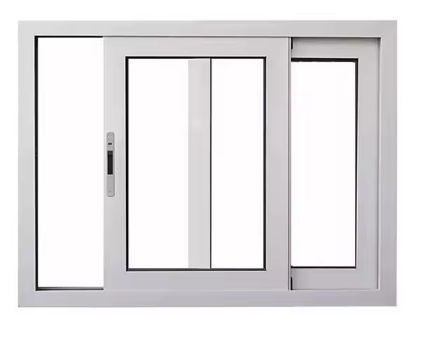 Custom Modern Black Aluminum Frame Sliding Window Double Glazed Glass Stainless Steel Screen Durable Custom Window Design