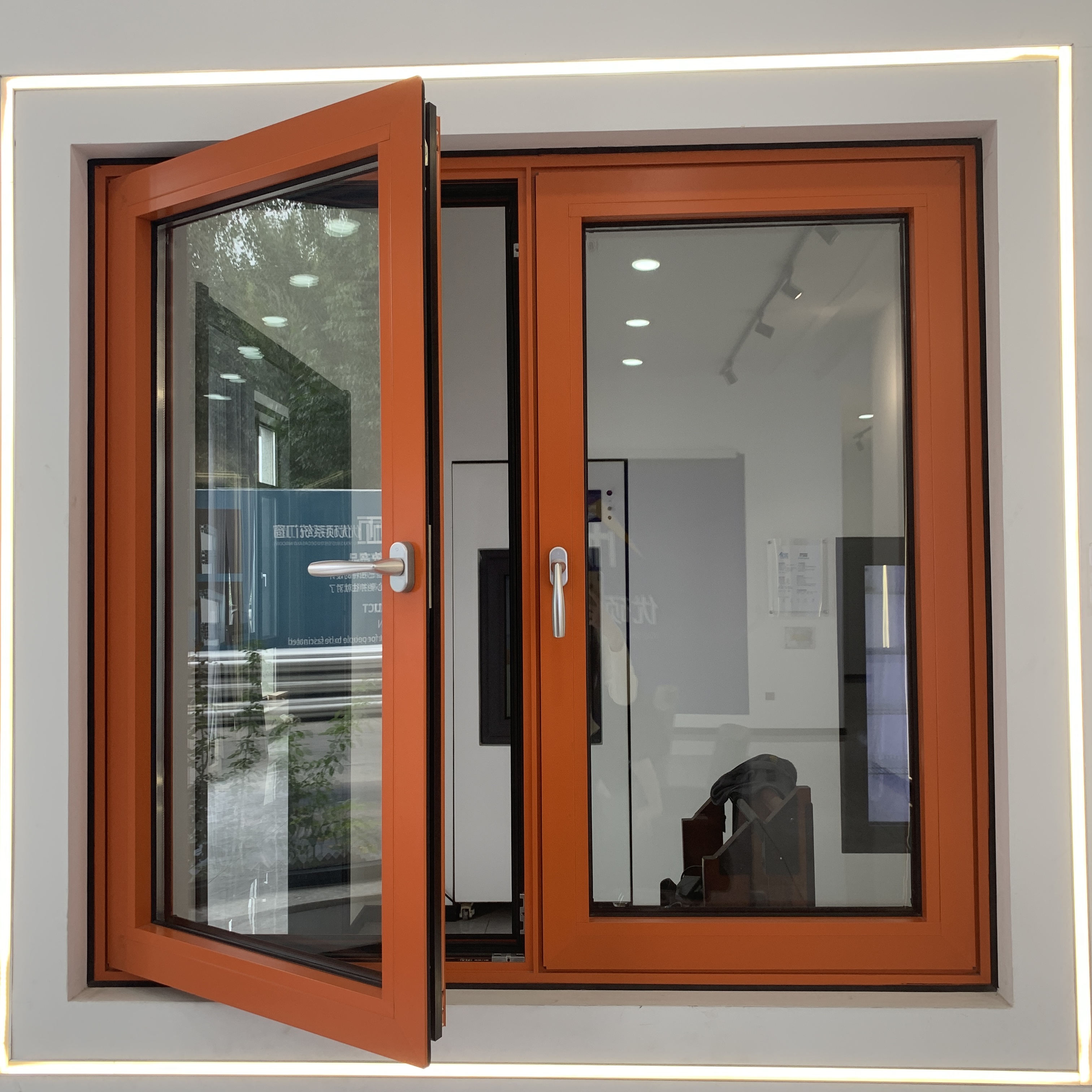 Custom Aluminum Windows And Doors Energy Saving Low E Glass Casement Window Double Glazed Tilt And Turn House Window