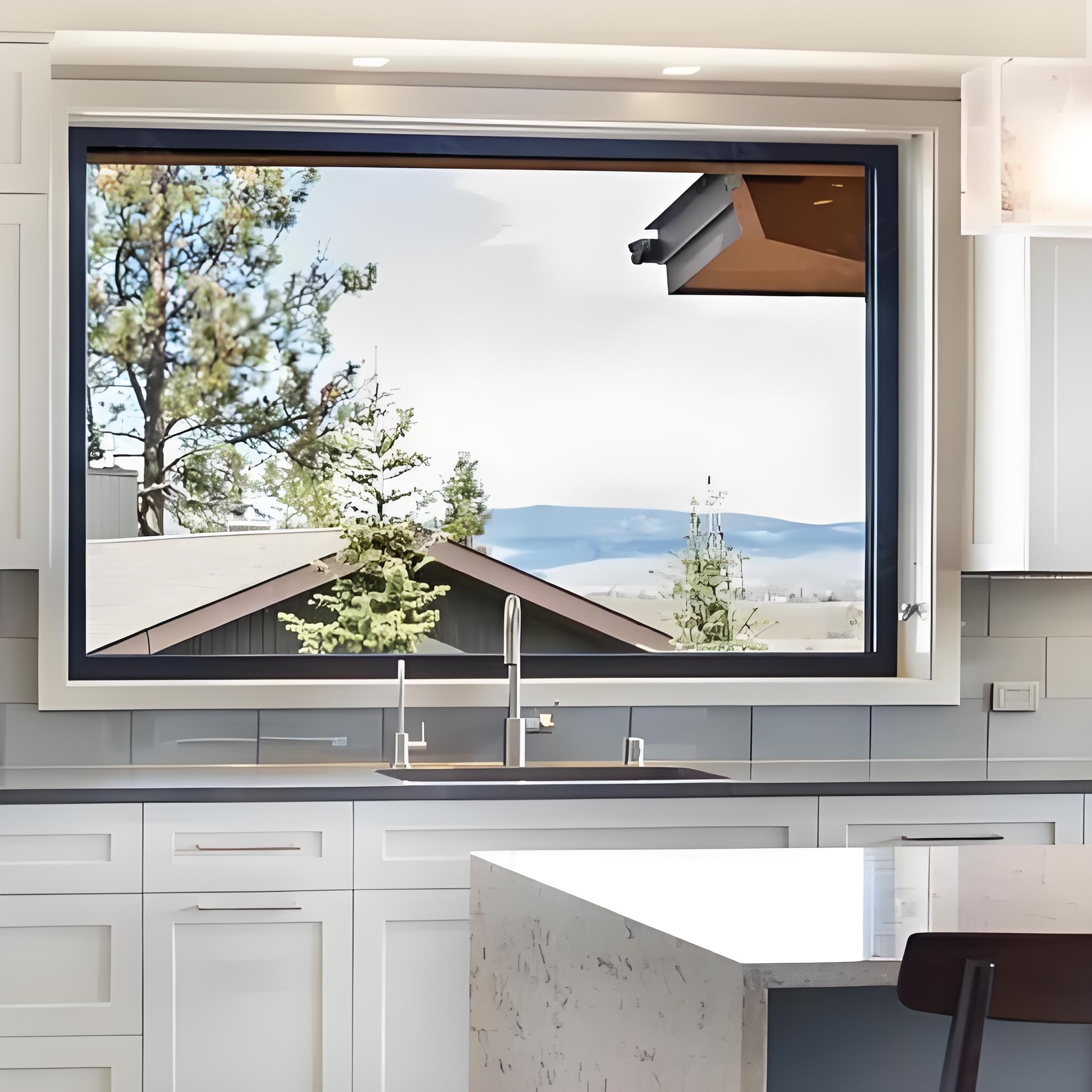 Hurricane Proof Impact Customized Modern Big Fixed Window Picture Windows