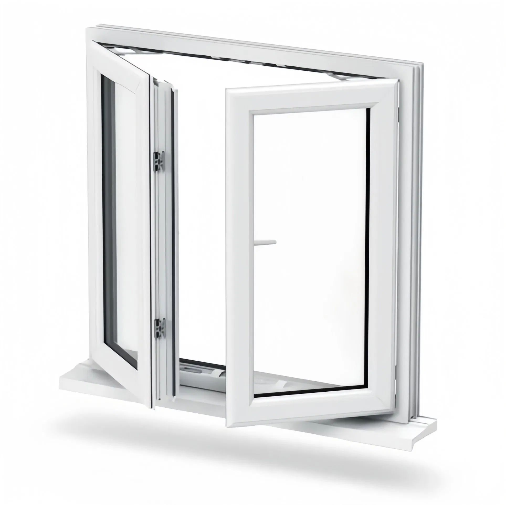 Energy-Efficient Vinyl /Aluminium Windows with Electric Operation and Double Glazing with Nfrc Certificate