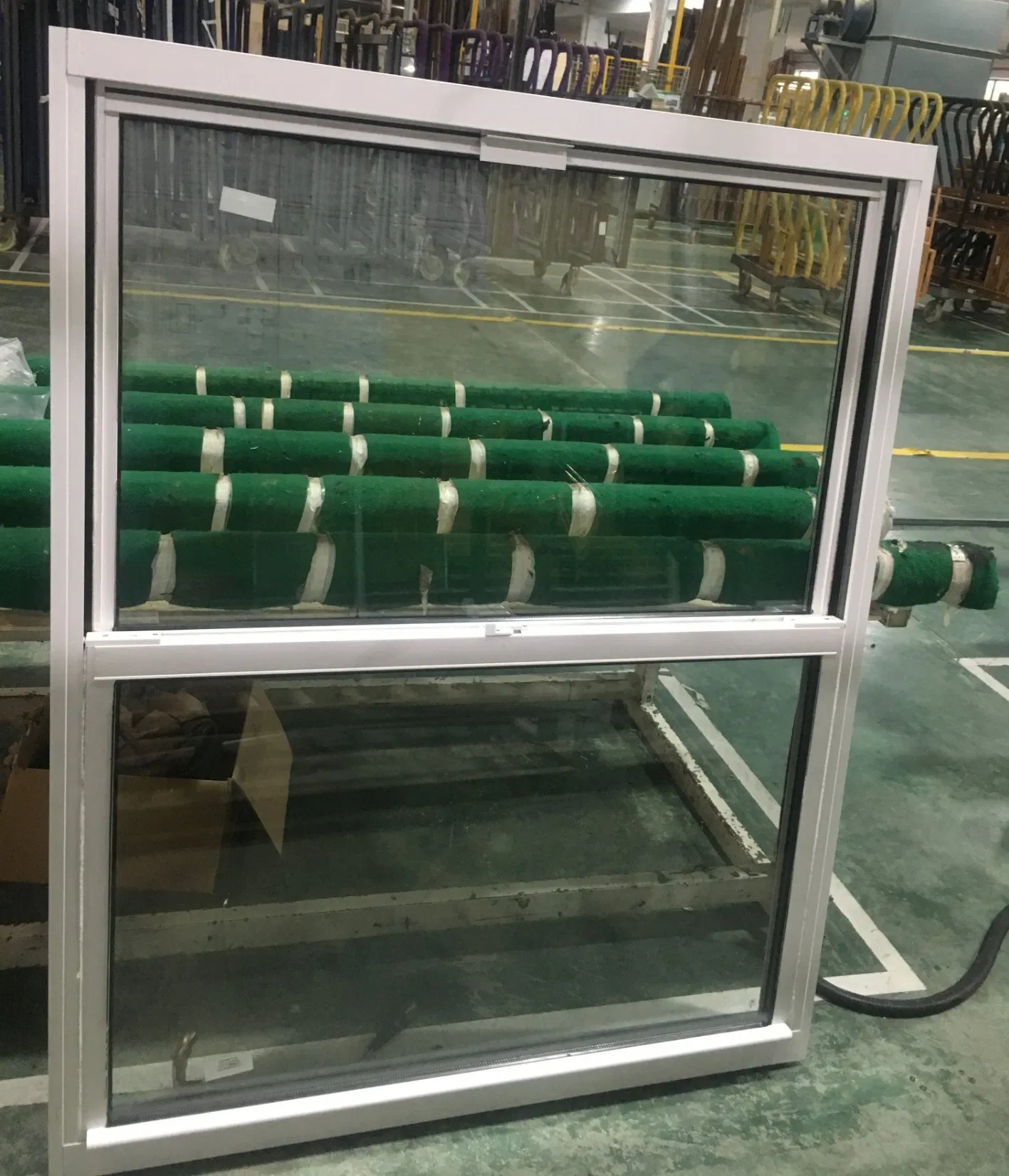 High Quality Vinyl Fixed Twin Mulled Triple Mulled Single Hung Window