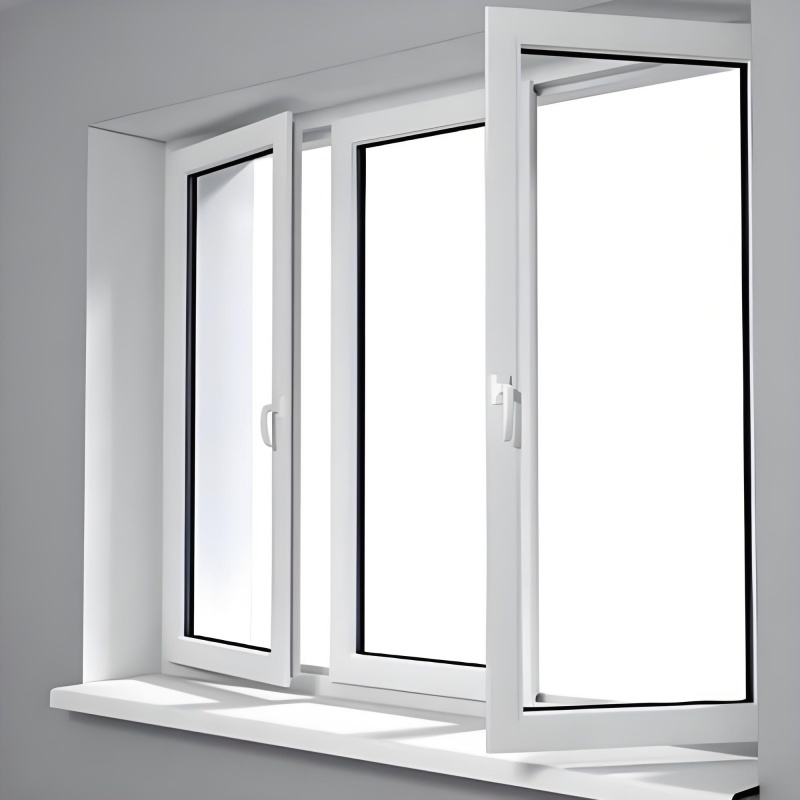 Manufacturer Top Performance UPVC Casement Windows with Thermal Insulation and and Soundproof Glass for House