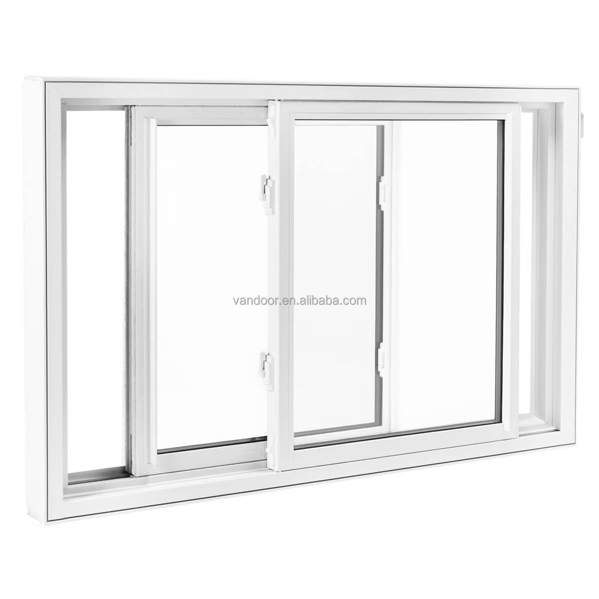 Soundproof Grey UPVC Window Profile Windows for Houses Door Window Rollers PVC Sliding Windows UPVC Sliding Windows