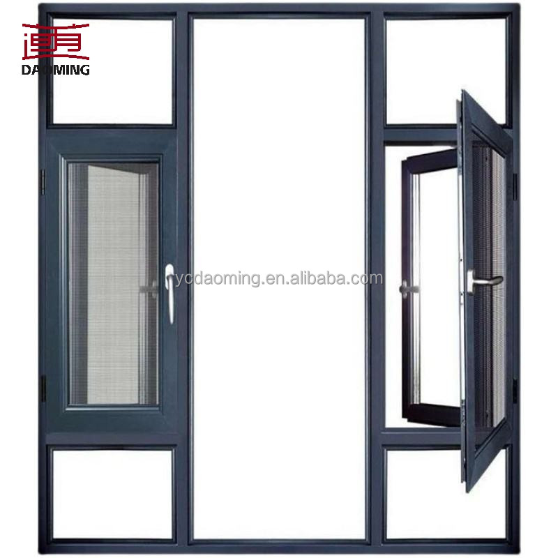 Modern Aluminum Alloy Broken Bridge windows Fixed windows Tempered Glass Casement Windows for Home