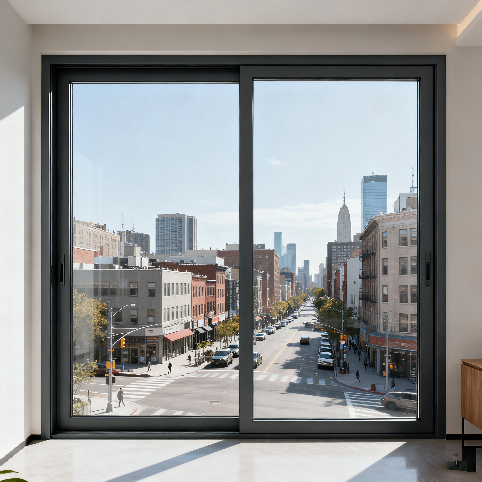 High Quality Modern Stainless Steel Fireproof Windows for Commercial Buildings Hotels Living Rooms Staircases Exterior &amp; Kitchen