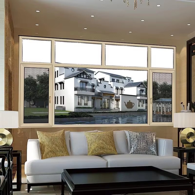 Modern Design Aluminum Alloy Double Glazed Thermal Break Swing Casement Windows with Soundproof Function for Bedroom Use