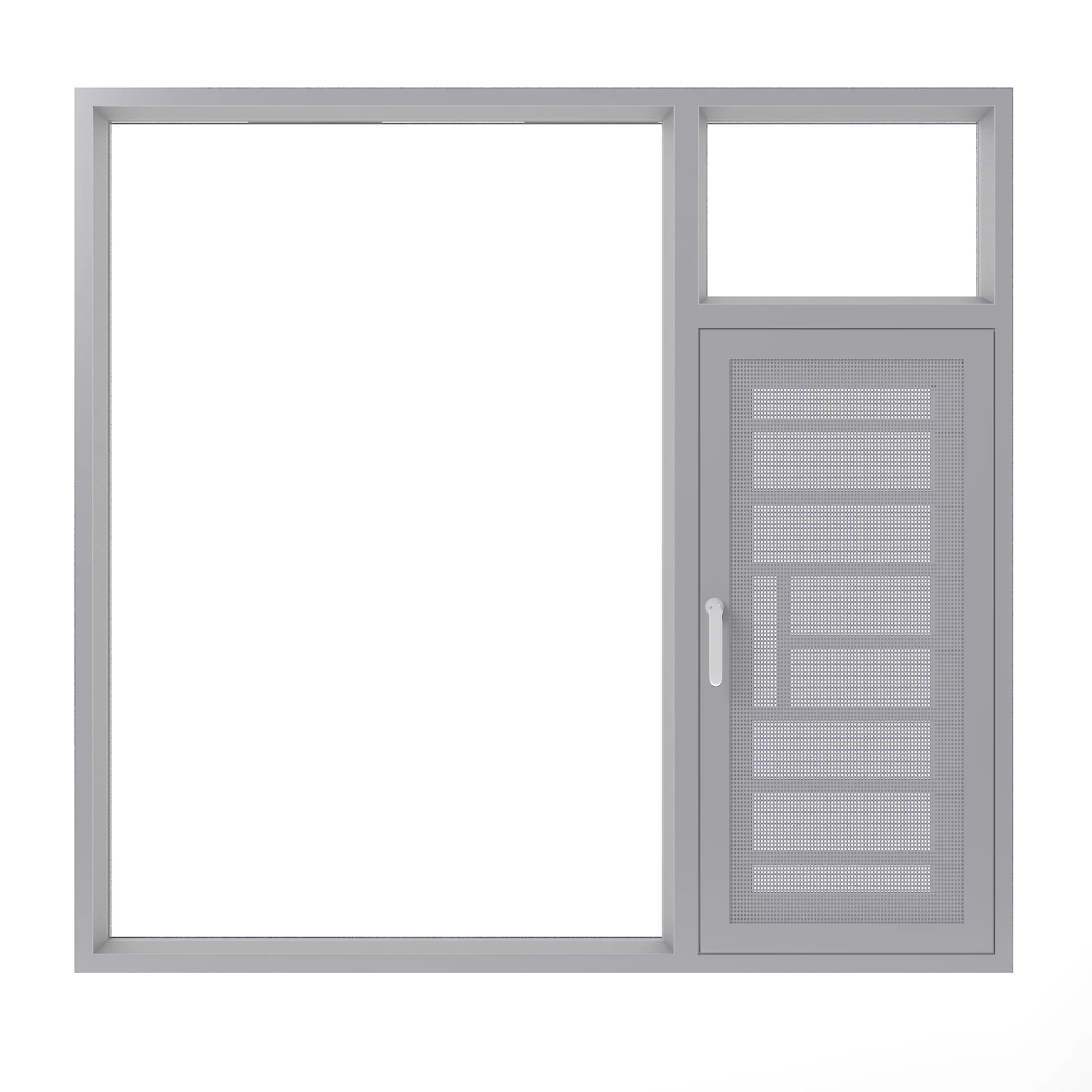 Fuson Narrow Frame Hurricane Proof Impact Aluminium Frame Doors and Windows Aluminum Tilt Turn Casement Window