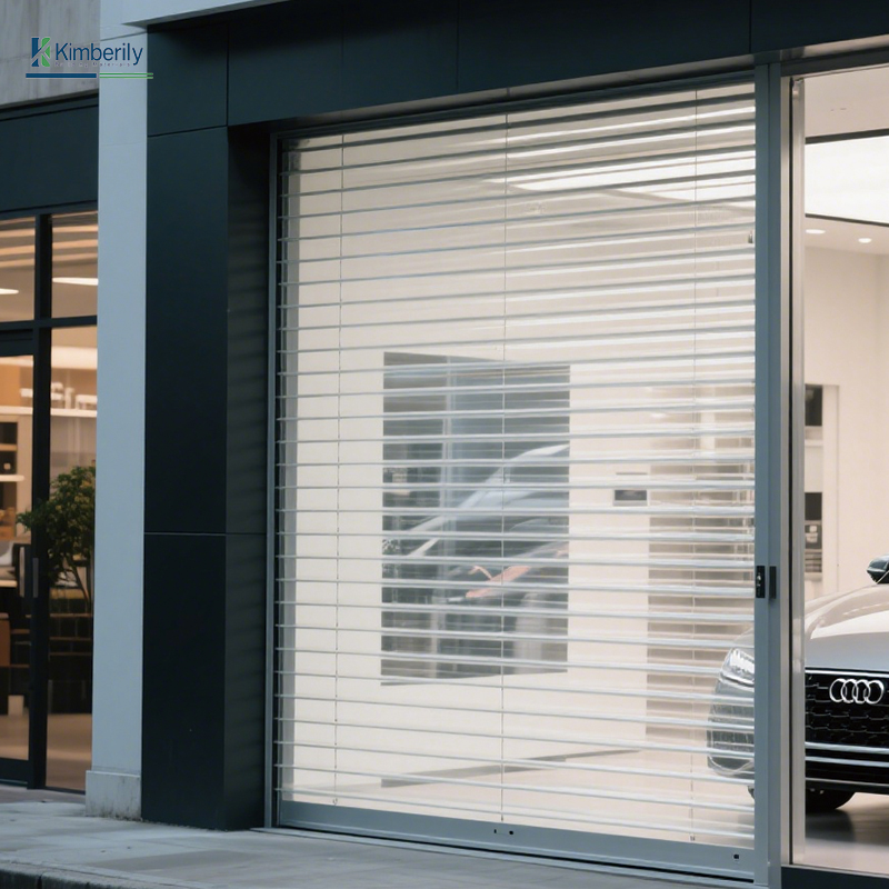 Custom-Made PVC Transparent Roller Shutter Door Windows for Bedrooms Supermarkets Apartments Car Wash Shops Shopping Malls