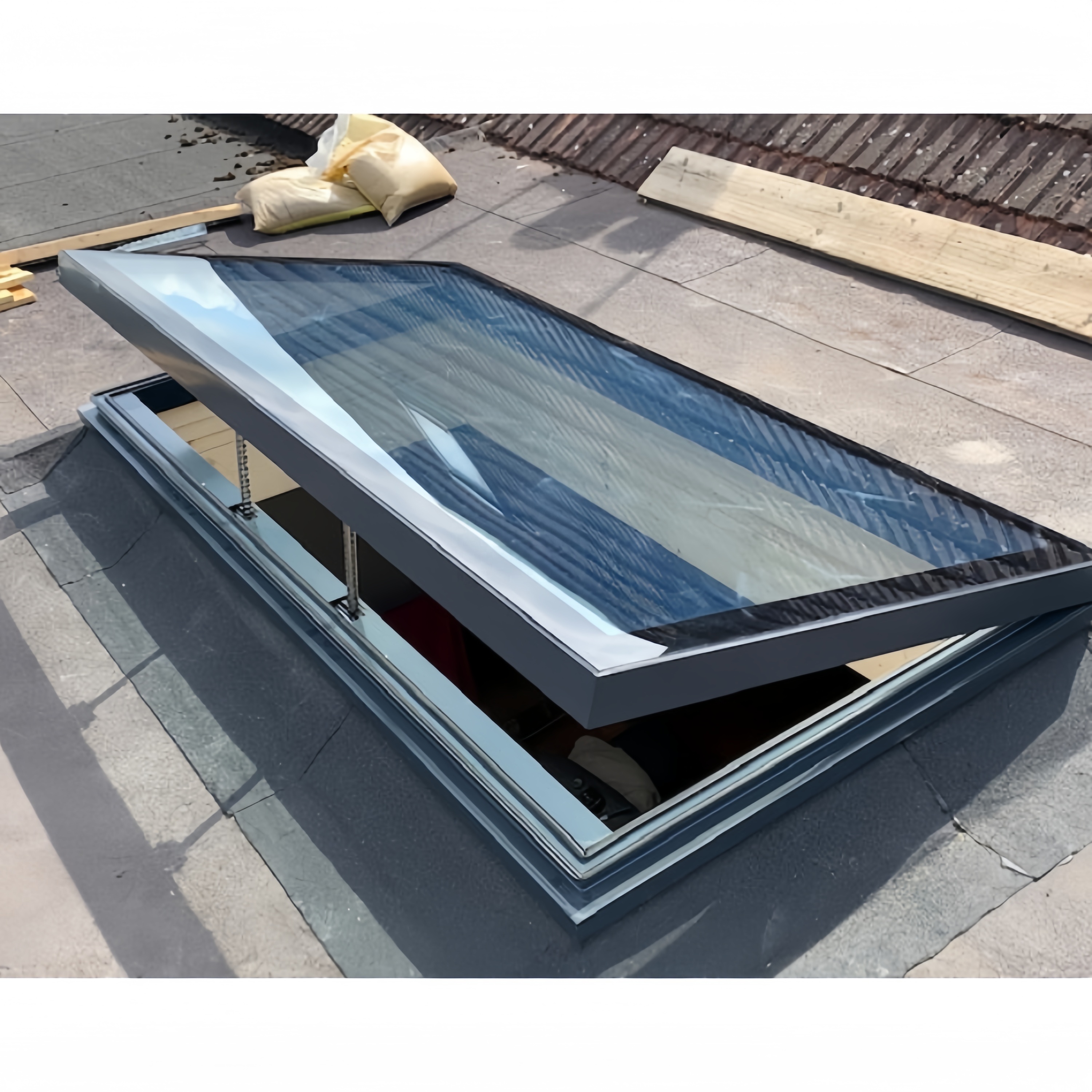 Customized House Roof Electric Waterproof for Skylight Tempered Glass Adjustable Smart Remote Control Motorized Skylight Window