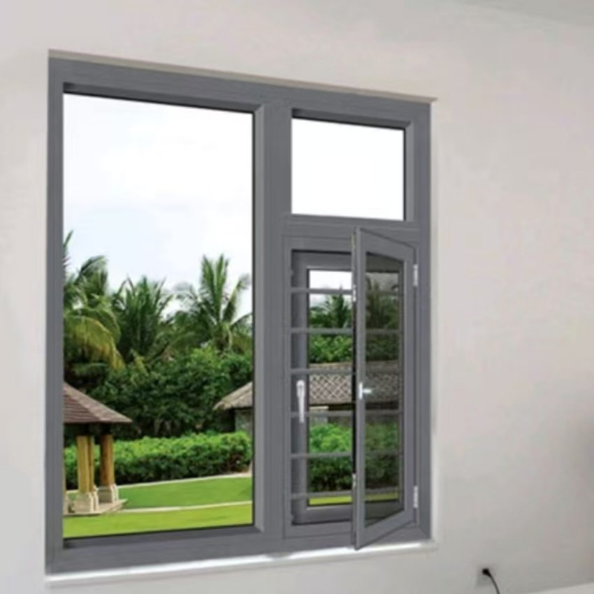 Double Glazed Tempered Glass Thermal Break Aluminum System Window for School