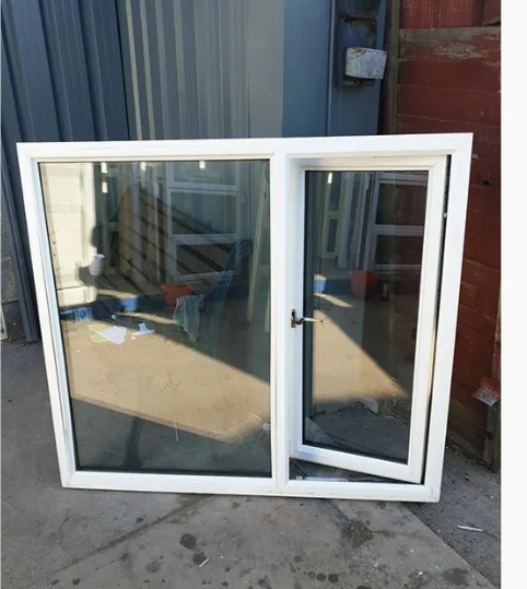Factory UPVC Double Glazed French Design Vinyl Glass Casement Window