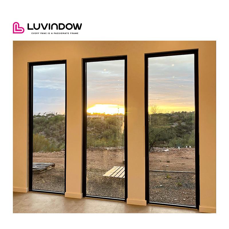 Customized Hurricane Impact Resistance Thermal Break Aluminum Laminated Glass Fixed Window for House