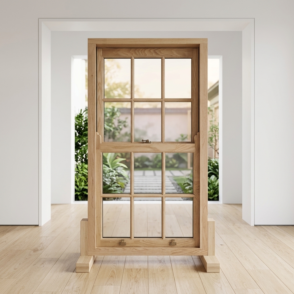 DEMEA Factory Direct Sales American Style Wood Single Hung Windows Capable of Hovering at Any Angle Single Hung windows