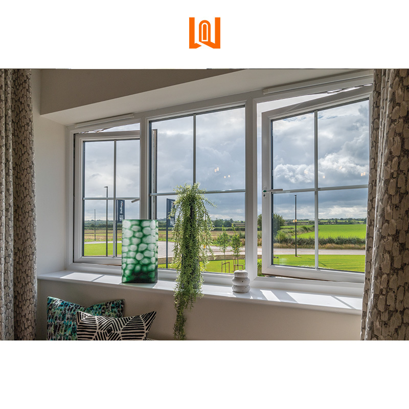 Residential Resort Custom PVC UPVC Modern Soundproof Exterior Outdoor French Style Casement Windows