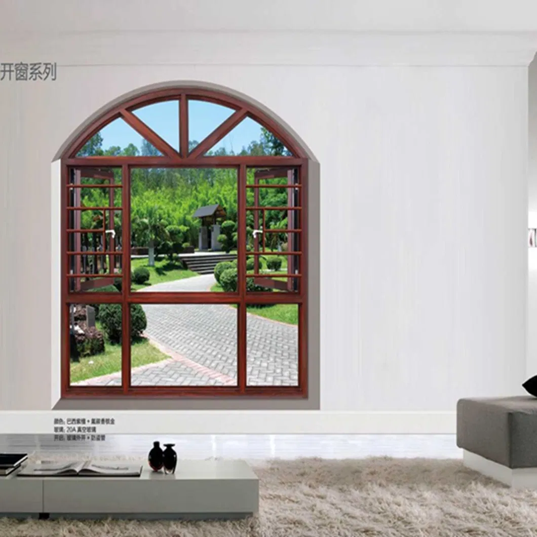 Furniture Aluminium Frame Outside Opening Casement Window for Bedroom