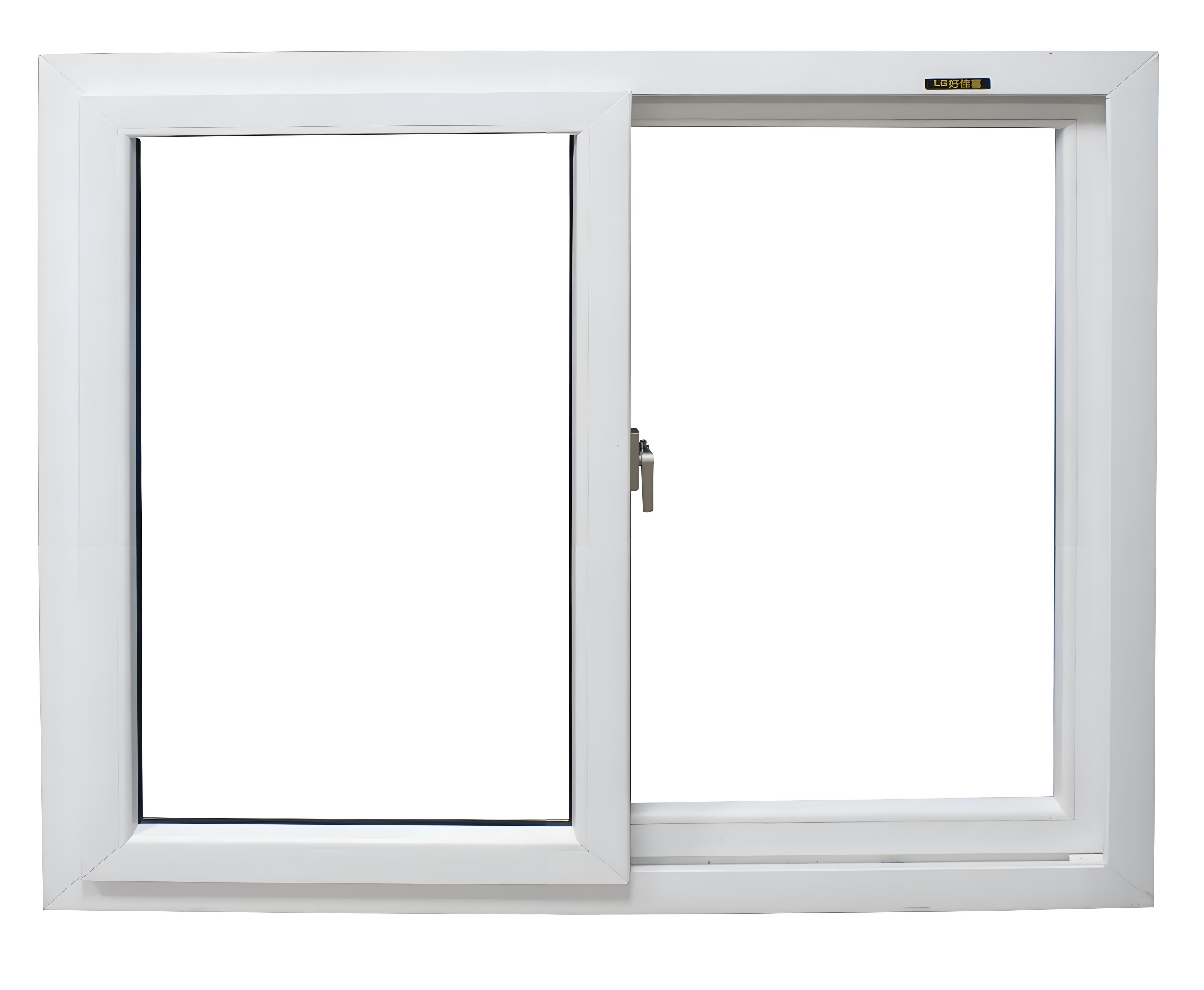 Good Airtightness UPVC Frame Three Tracks Glass Window Double Glass Upvc Sliding Window for Sale