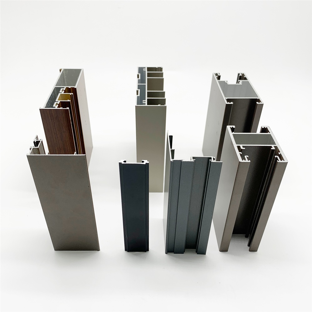 Aluminum Window Frame Profile Extrusion Door Glass Alloy Sliding Folding Custom Anodized 6063 T5 Slim Lift Thermal Break Double