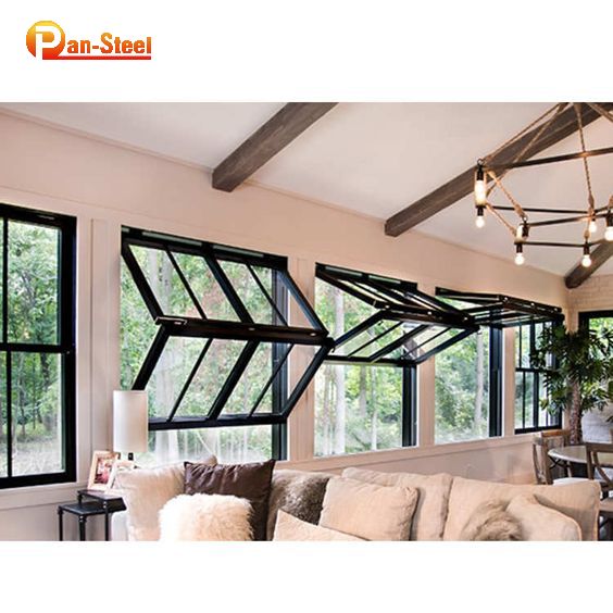 2024 Hot Sale RP Fineline Thermal Break Steel Window High-end Private Custom Steel Grill Design windows for Villa