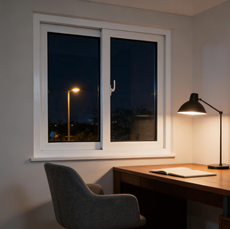 High Security UPVC Vinyl PVC Sliding Windows