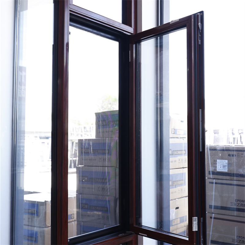 Ksps110 Soundproof Insulation Tilt and Turn Thermal Break Aluminum Alloy System Window
