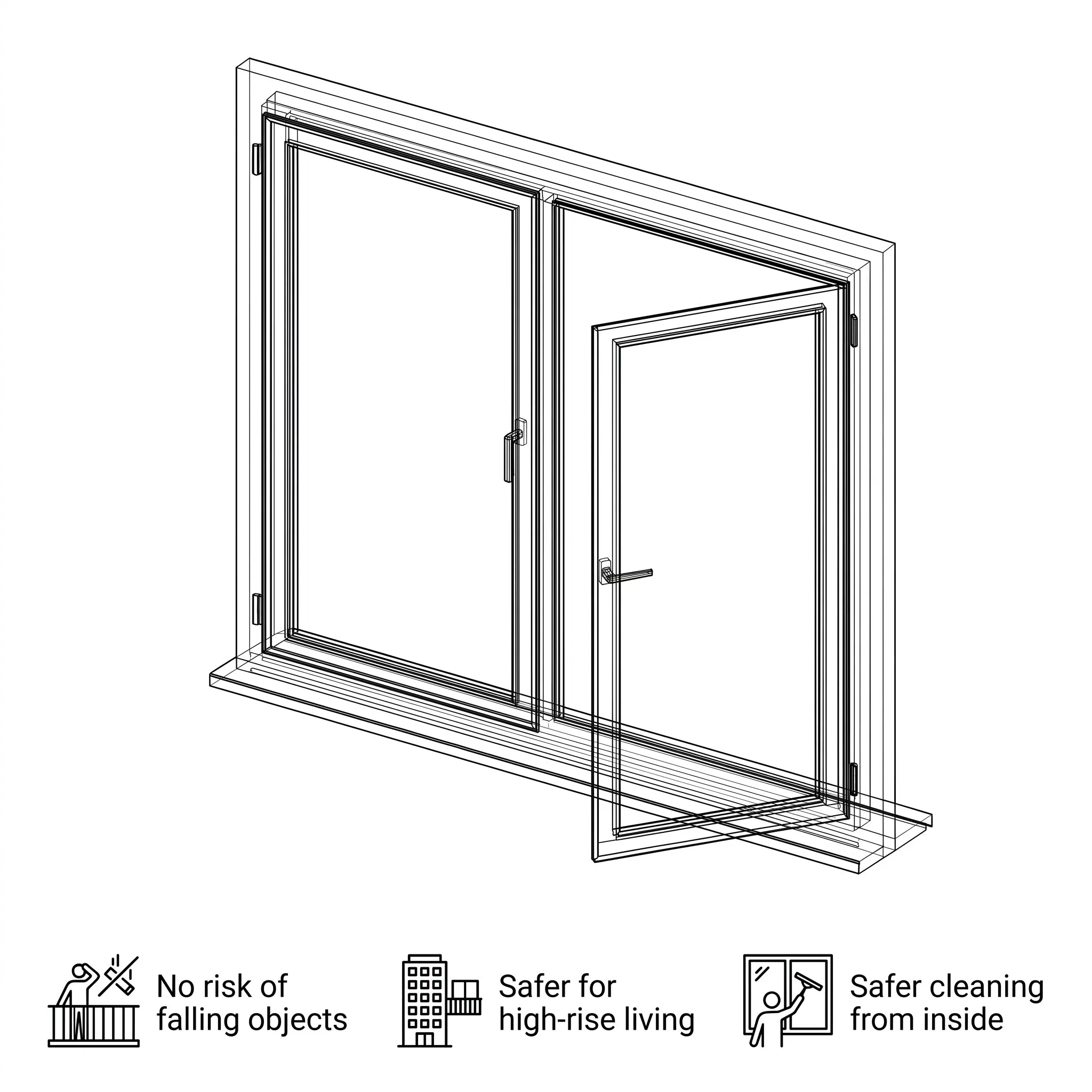 Factory Price OEM ODM Manufacturer Supplier Modern Energy Efficient Soundproof Thermal Break Aluminum Window High Quality Casement Window