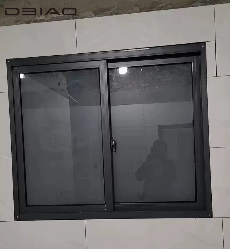 High Grade Aluminum Profile Sliding Window with Smooth Track and Security Lock Durable Sliding Glass Window for Home Use