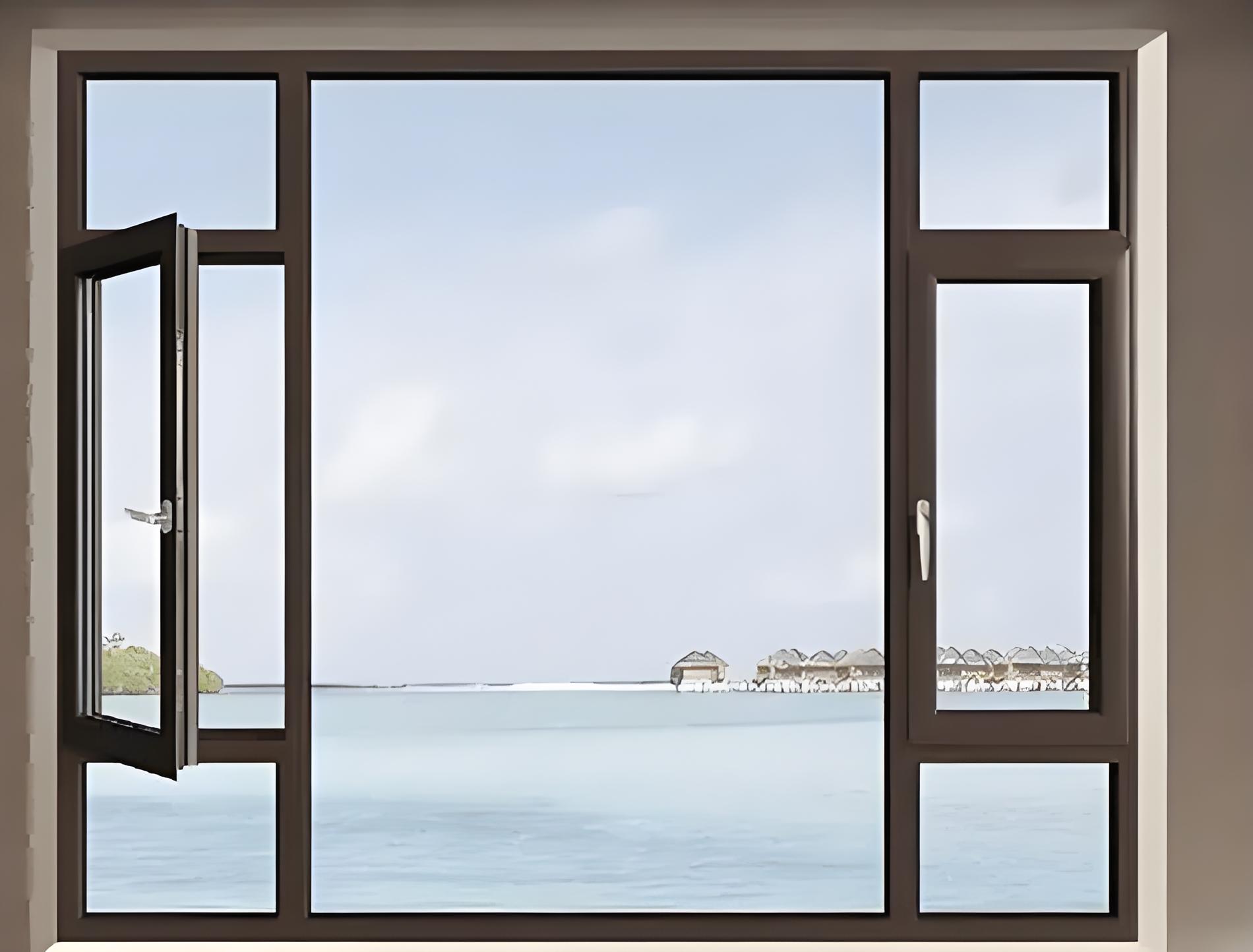 Double Pane Large Toughened Glass Fixed Picture House Windows Modern Panoramic Large Picture Casement Window