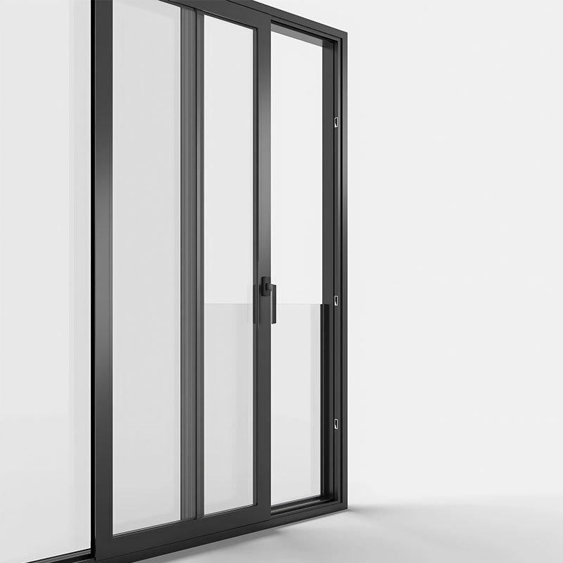 Smart Automation Modern Double Leaf Sound Proof Aluminum Sliding Windows with Double Tempered Glass and Anti-theft Features