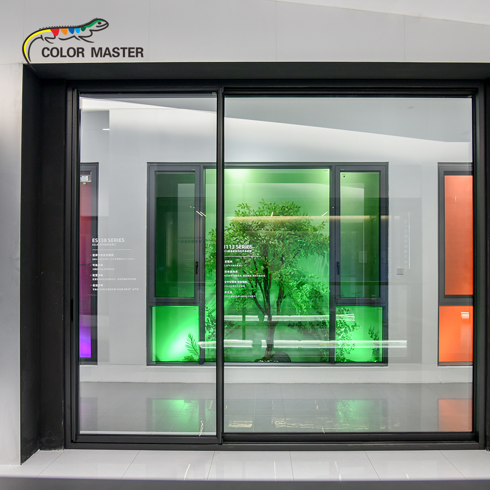 Modern Aluminum Horizontal Sliding Panoramic Window System Double Glazed for Commercial Office Villa Kitchen Living Room