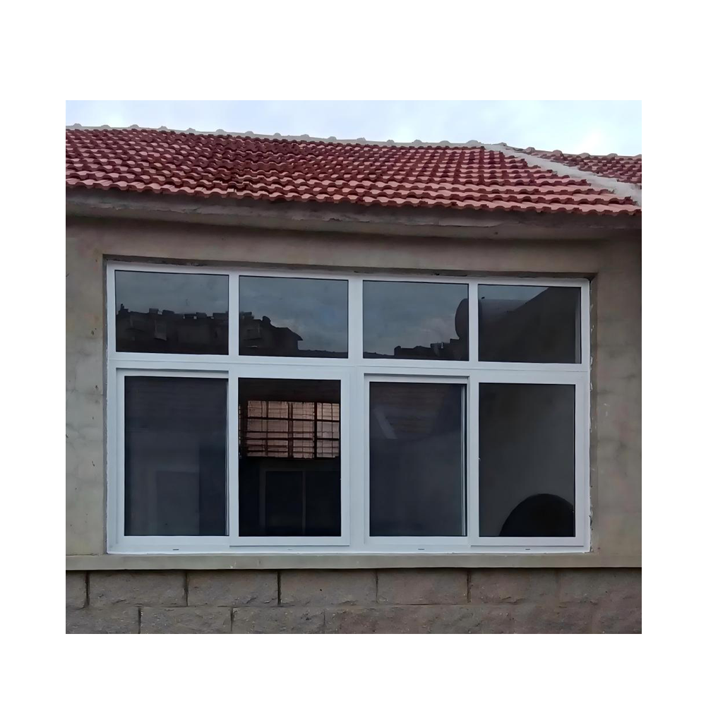 High Security UPVC Sliding French Window with Anti-Theft Design Internal Glazing Bead Energy Star Qualified